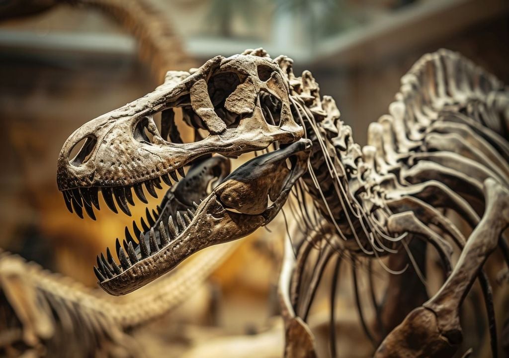 skelett, dinosaurier, wissenschaft