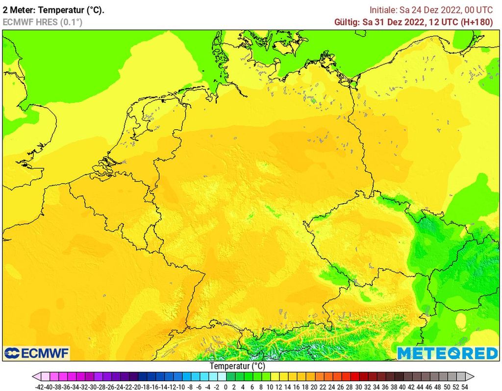temperaturen, silvester, ecmwf