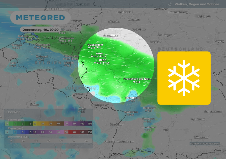 Wieder Unwetter: Wetterforscher muss erneut vor "gef&auml;hrlicher Schneefront mit 20 cm" warnen - Luftmassengrenze kommt!