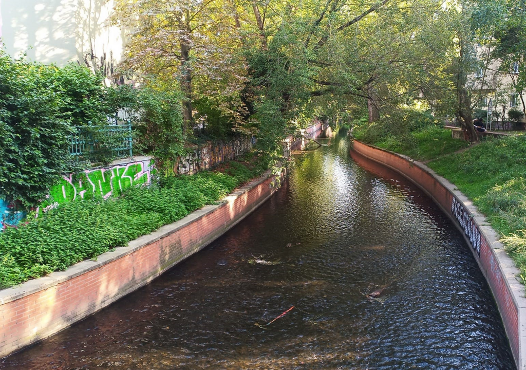 Die Panke in Berlin. Die Panke in Berlin.