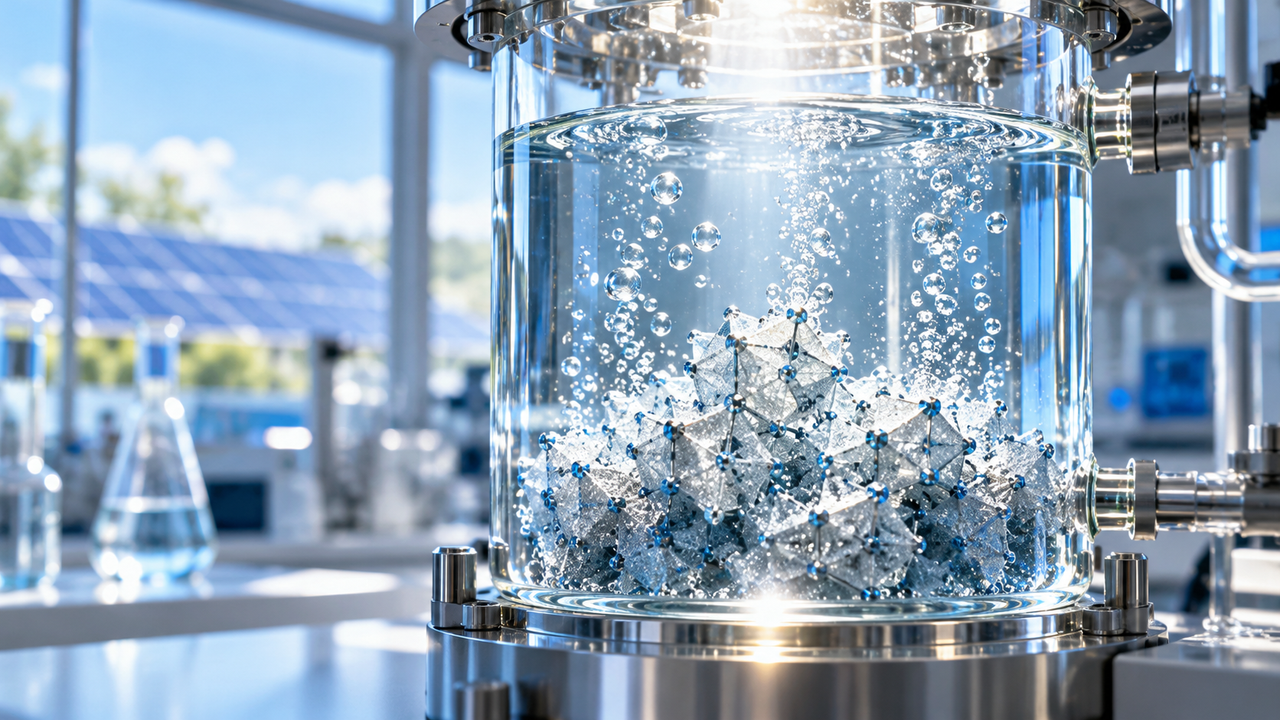 Scientists have found a new way to make hydrogen from water using just light