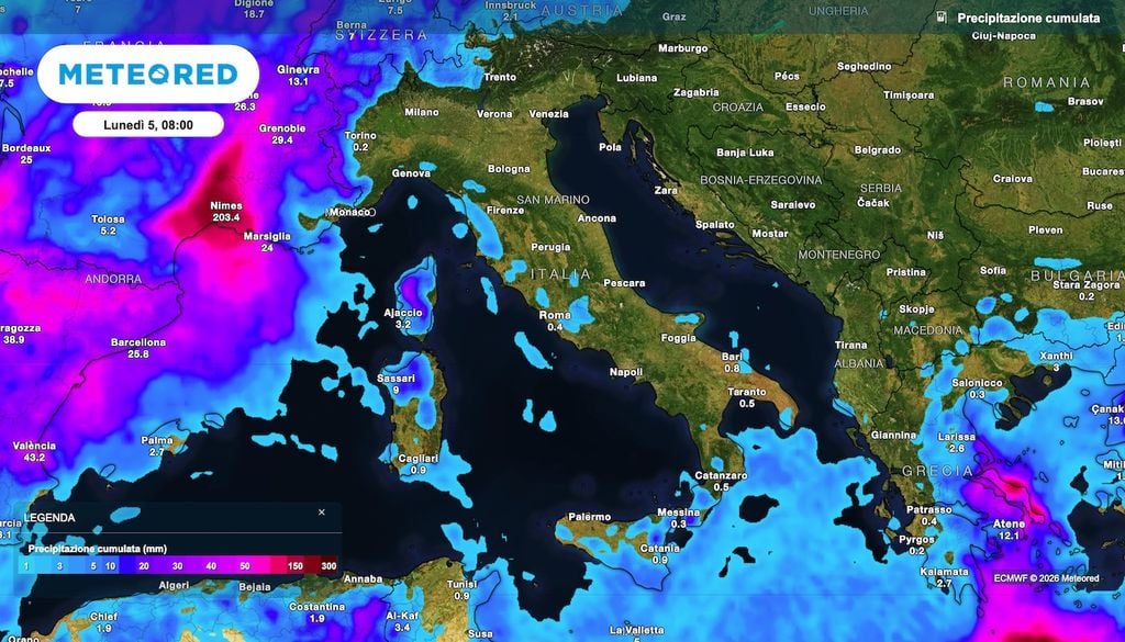 Ancora scarse e non diffuse le precipitazioni sull'Italia almeno fino al 5 ottobre.