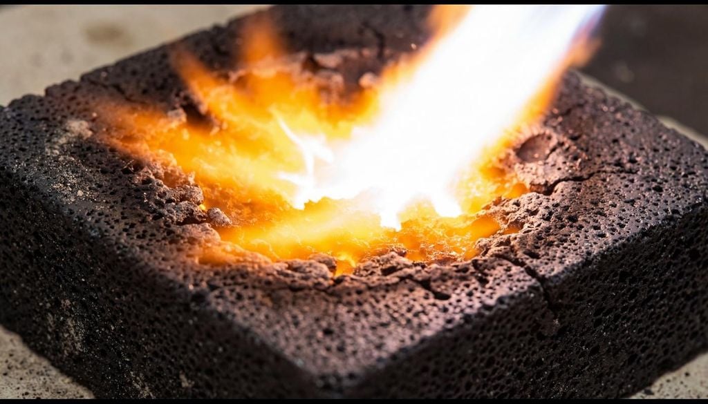 Dopo il rientro di Artemis I, i tecnici della NASA avevano notato un'erosione irregolare (il cosiddetto char loss) sullo scudo in Avcoat della capsula Orion. Questo non è un semplice dettaglio, visto che la sicurezza dell'equipaggio non permette margini di errore. Nell'immagine un "provino di scudo termico" sottoposto a flusso di plasma