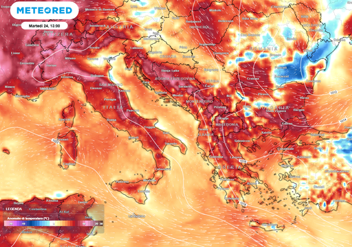 Scudo anticiclonico sull'Italia: stop alle perturbazioni e settimana calda, attese temperature oltre la media di 6-8&deg;C