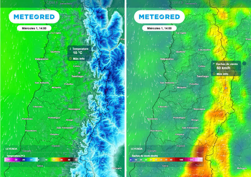 Este miércoles experimentaremos un cambio en el tiempo: la tarde estará más fría e incrementarán los vientos en cordillera.