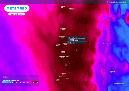 Se acerca un temporal con rachas sobre los 100 km/h a Atacama y Coquimbo: lluvias persistir&aacute;n hasta la pr&oacute;xima semana