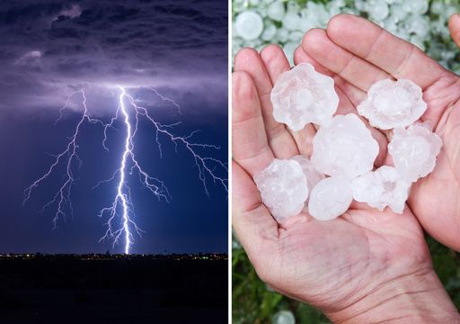 Se acercan 18 horas de tormentas fuertes al noreste de la Espa&ntilde;a peninsular: lluvias, granizo y vendavales