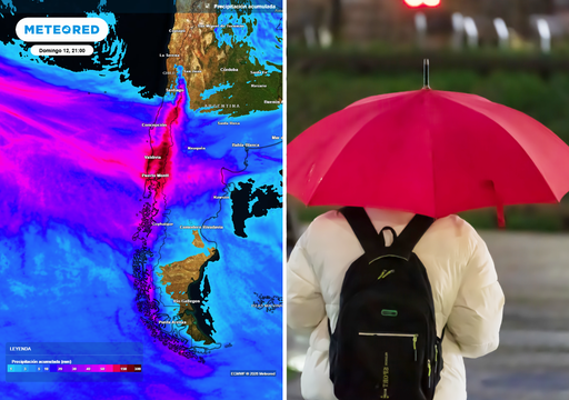 Se acumular&aacute;n m&aacute;s 150 mm de precipitaciones esta semana: persisten los efectos del r&iacute;o atmosf&eacute;rico sobre Chile