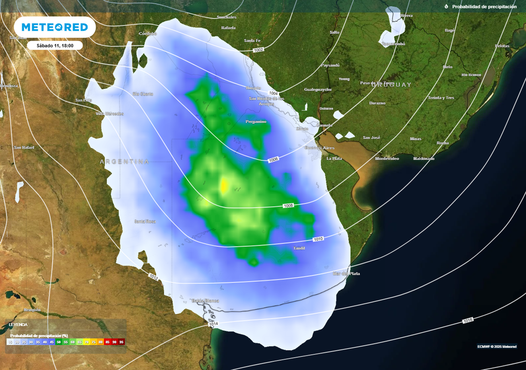 Pronóstico tiempo clima Buenos Aires fin de semana largo lluvias tormentas