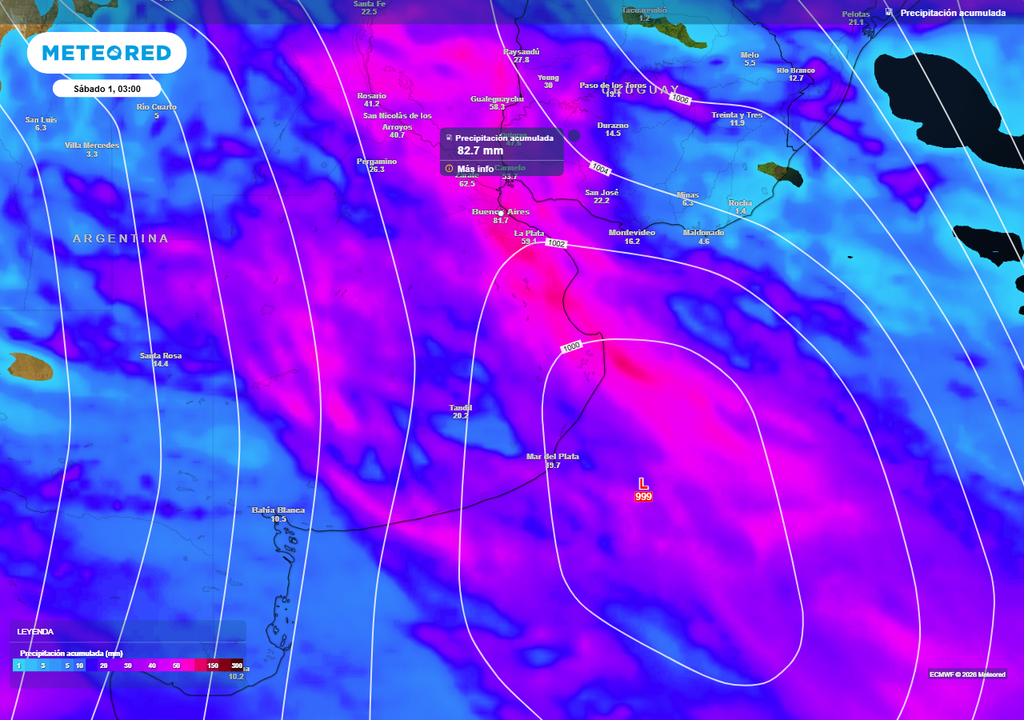 Se prevén lluvias abundantes entre viernes y sábado en Buenos Aires y el Litoral.