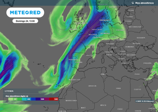 Este domingo el frente frío que surgirá de la bombogénesis llegará a España: las zonas más afectadas por las lluvias