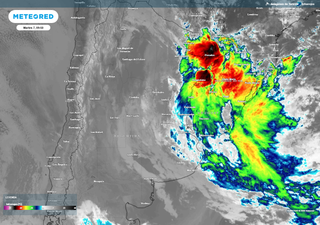 Se aleja la ciclogénesis con fuertes vientos en Buenos Aires y tormentas intensas en el NEA este martes 7