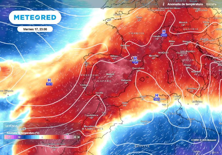 Se aproxima a toda velocidad una cresta subtropical a España: estos serán los fenómenos más destacados de esta semana