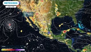 Se aproxima aguaceros y tormentas de hasta 70 mm por el Monz&oacute;n Mexicano sobre sectores Noroeste y Occidente