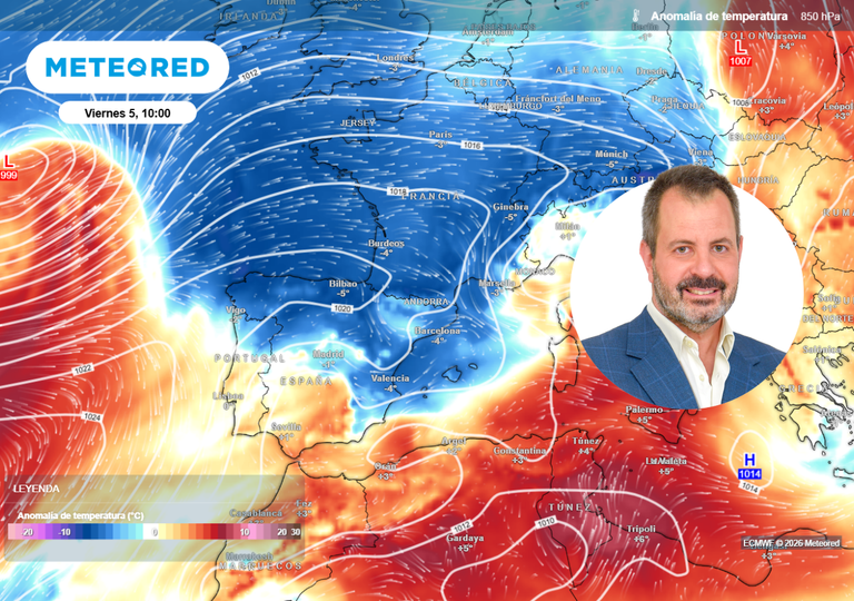 Se aproxima el aire de origen polar a toda velocidad: "el pico llegar&aacute; el viernes a Espa&ntilde;a", avanza Jos&eacute; Miguel Vi&ntilde;as