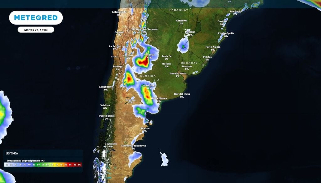 tormentas La semana volverá a tener lluvias y tormentas pero con eventos más puntuales.