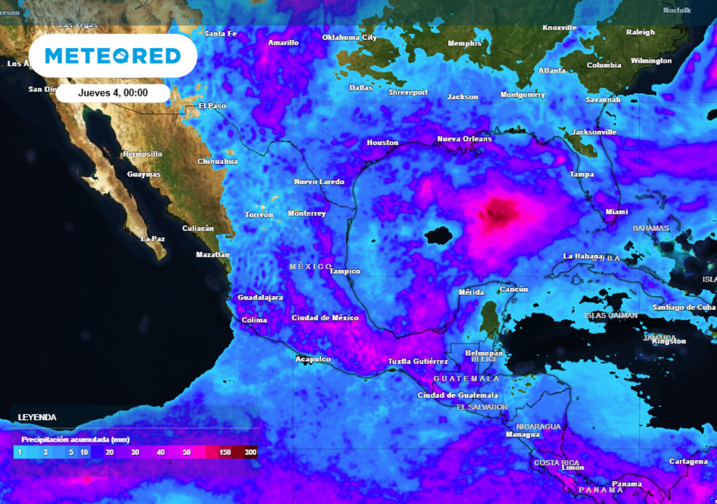 LLuvia Pronóstico de lluvias para este miércoles en México.