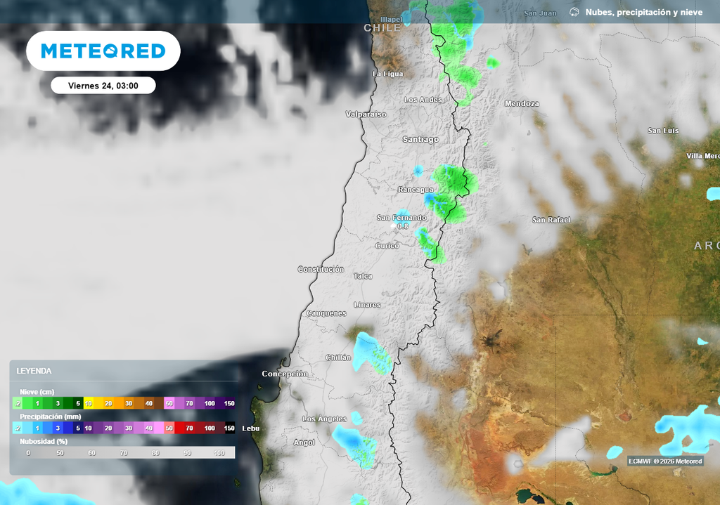 El panorama del día viernes será con abundante nubosidad pero una ausencia de precipitaciones salvo en algunos sectores puntuales.