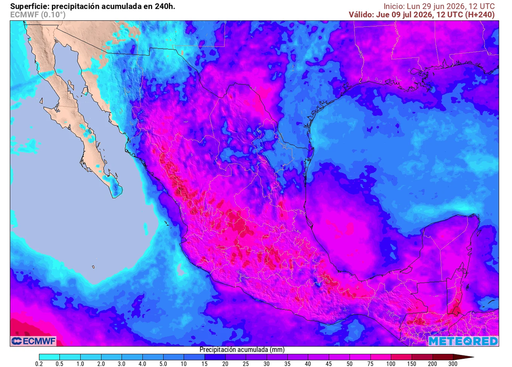 Se aproxima primera quincena de julio con calor y humedad tropical gener&aacute;ndose intensas lluvias en M&eacute;xico
