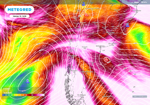 Se aproxima "surazo" con rachas de 60 km/h: viento azotar&aacute; a partir del viernes 15 a estas regiones de Chile centro-sur
