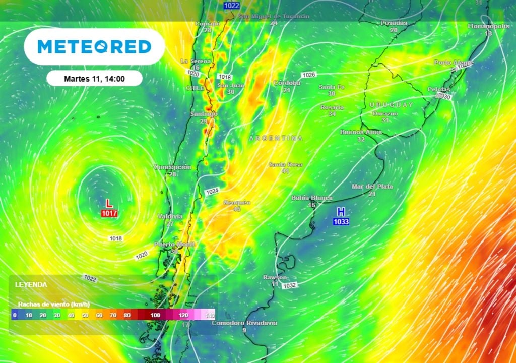 viento El oeste del país tendrá condiciones ventosas en la primera parte de la semana