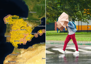 Se aproxima un d&iacute;a de avisos casi generales en Espa&ntilde;a: la AEMET decreta cerca de 200 por viento, tormentas y lluvias