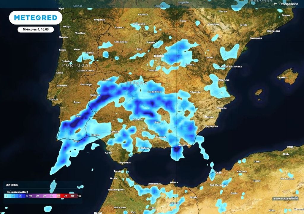 Frente de lluvias de barro Mañana miércoles las lluvias de barro asociadas a un frente asociado a Regina irán extendiéndose por toda la mitad sur peninsular. Los mayores acumulados los esperamos en Andalucía.