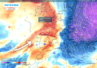 Se aproxima un giro t&eacute;rmico a Espa&ntilde;a: el lunes 12 una nueva masa de aire llegar&aacute; desde las entra&ntilde;as del Atl&aacute;ntico