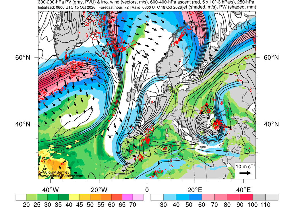 Serán realmente dos danas las que merodearán la Península este fin de semana, lo que está provocando que la previsión esté muy cambiante. Fuente: https://www.atmos.albany.edu/