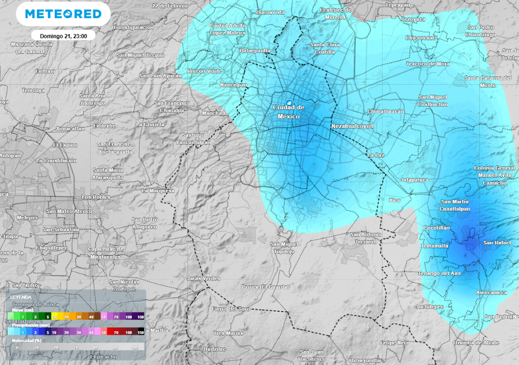 El acumulado de lluvias de este domingo 21 de junio puede alcanzar hasta los 5 mm, concentrándose por la noche en el norte, centro y oriente. El acumulado de lluvias de este domingo 21 de junio puede alcanzar hasta los 5 mm, concentrándose por la noche en el norte, centro y oriente.