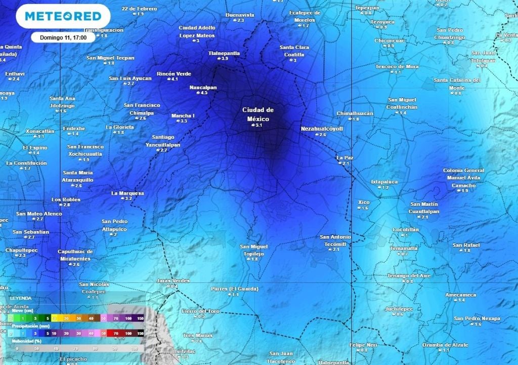 El acumulado de lluvias de este domingo 11 de octubre puede alcanzar hasta los 20 mm, pudiendo desencadenar encharcamientos e inundaciones.