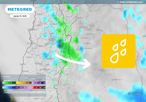 Se aproximan nuevas precipitaciones a la zona central: se prev&eacute;n hasta 15 mm entre jueves y viernes