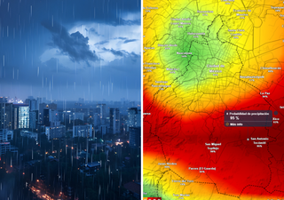 Se aproximan tormentas esta tarde de domingo en la CDMX: mayor probabilidad de lluvia a partir de las 13:00 horas