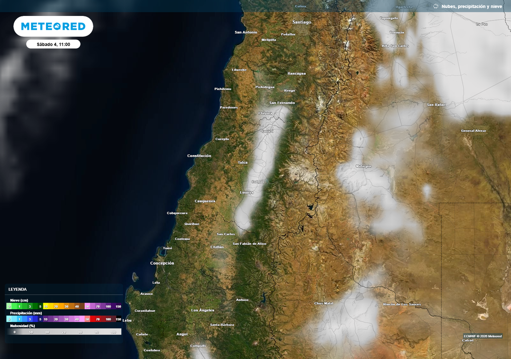 Neblina matinal entre O’Higgins y Ñuble marcará el inicio del día, pero el sol y el aumento de temperatura la disiparán rápidamente, dando paso a una tarde completamente despejada.