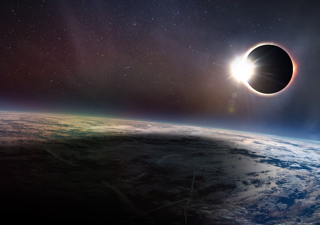 eclipse desde el espacio eclipse desde el espacio