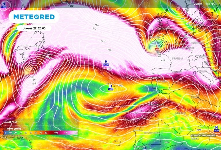 Se avecina un cambio radical en la circulaci&oacute;n atmosf&eacute;rica: el chorro polar se disparar&aacute; a partir del mi&eacute;rcoles 21