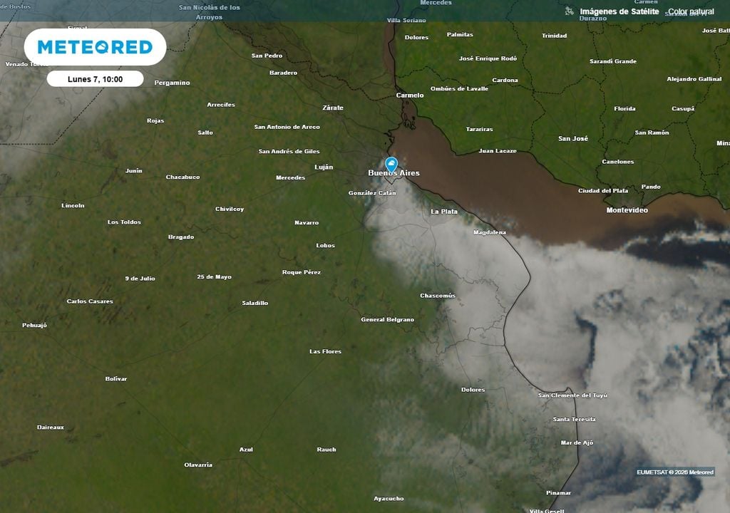 Sudestada frío Buenos Aires AMBA pronóstico tiempo clima septiembre El Niño La semana comenzó con nubosidad parcial en zonas linderas al Río de la Plata en el AMBA.