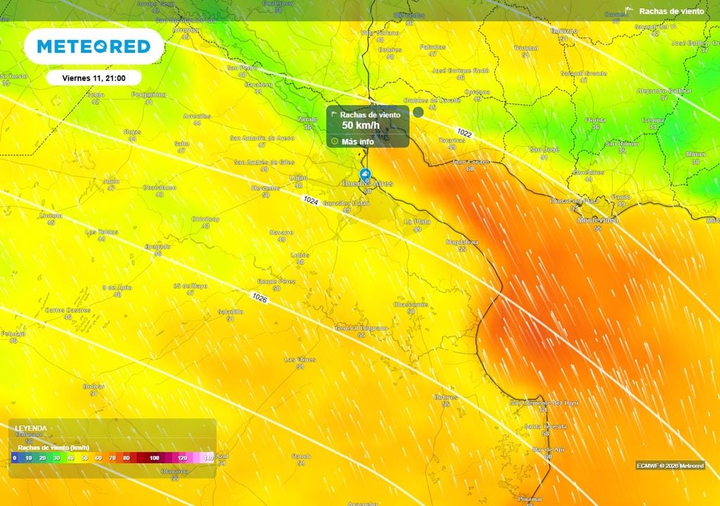 Sudestada frío Buenos Aires AMBA pronóstico tiempo clima septiembre El Niño Se esperan condiciones muy ventosas en Buenos Aires desde el próximo viernes.