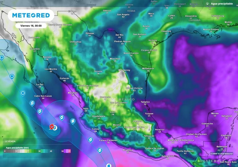 Se avecinan intensas lluvias, viento severo y marcado descenso t&eacute;rmico este jueves por aire polar-&aacute;rtico y hurac&aacute;n Trudy