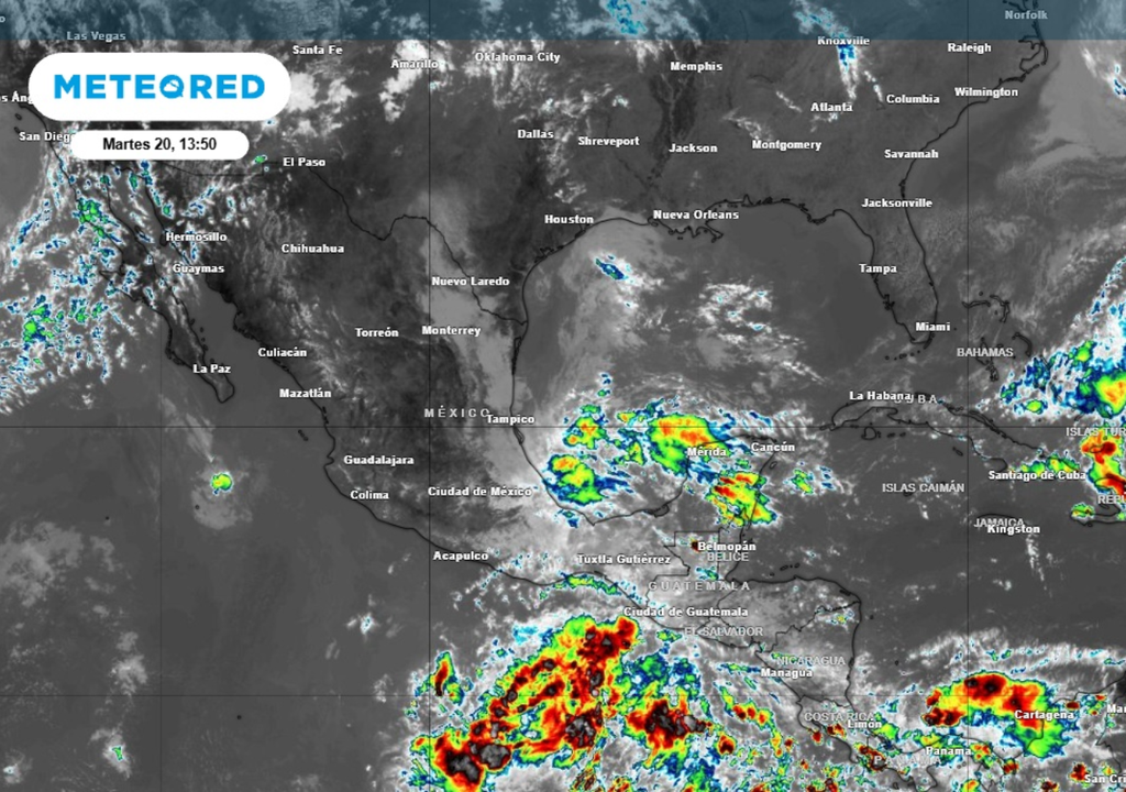 Tormenta Sigue el tiempo inestable en varios estados de México.
