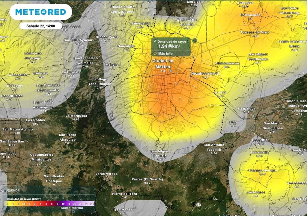 pronostico; Ciudad de Mexico; el tiempo; lluvias Ante tormentas eléctricas, evita espacios abiertos, árboles aislados y estructuras metálicas; busca refugio seguro hasta que pasen.