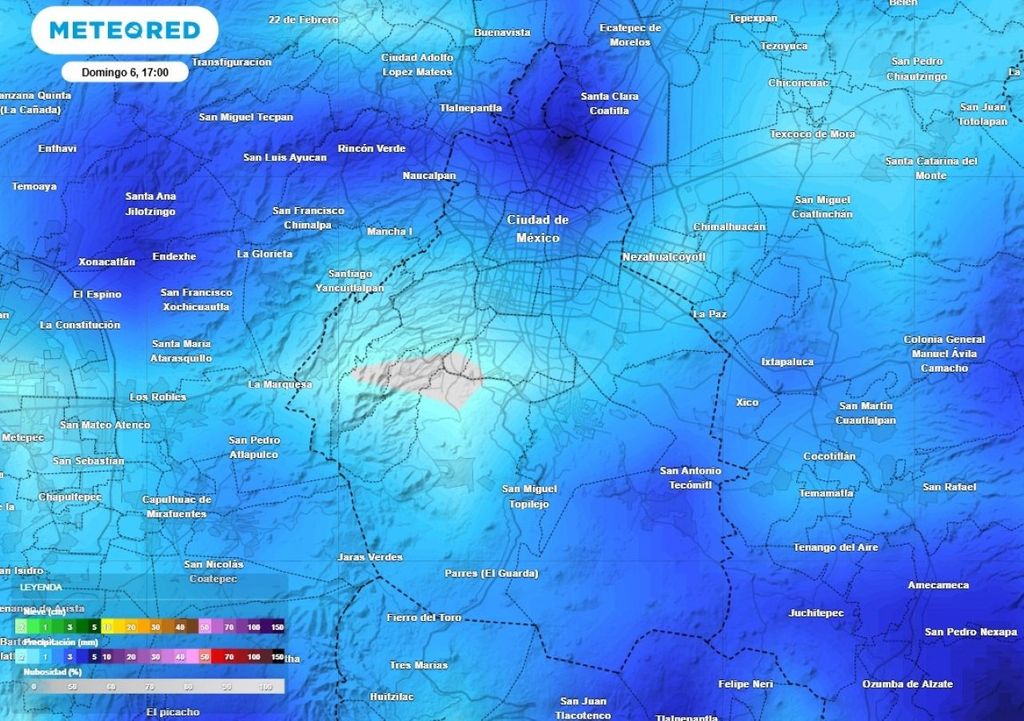 El acumulado de lluvias de este domingo 6 de septiembre puede alcanzar hasta los 30 mm, pudiendo desencadenar inundaciones y corrientes de agua importantes.