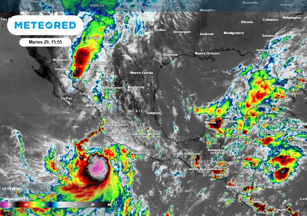 Tormentas El ciclón tropical "Rachel" estará generando lluvias en México.