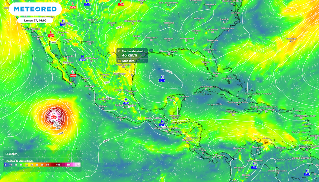 Las rachas de viento alcanzarán valores superiores de hasta 60 km.