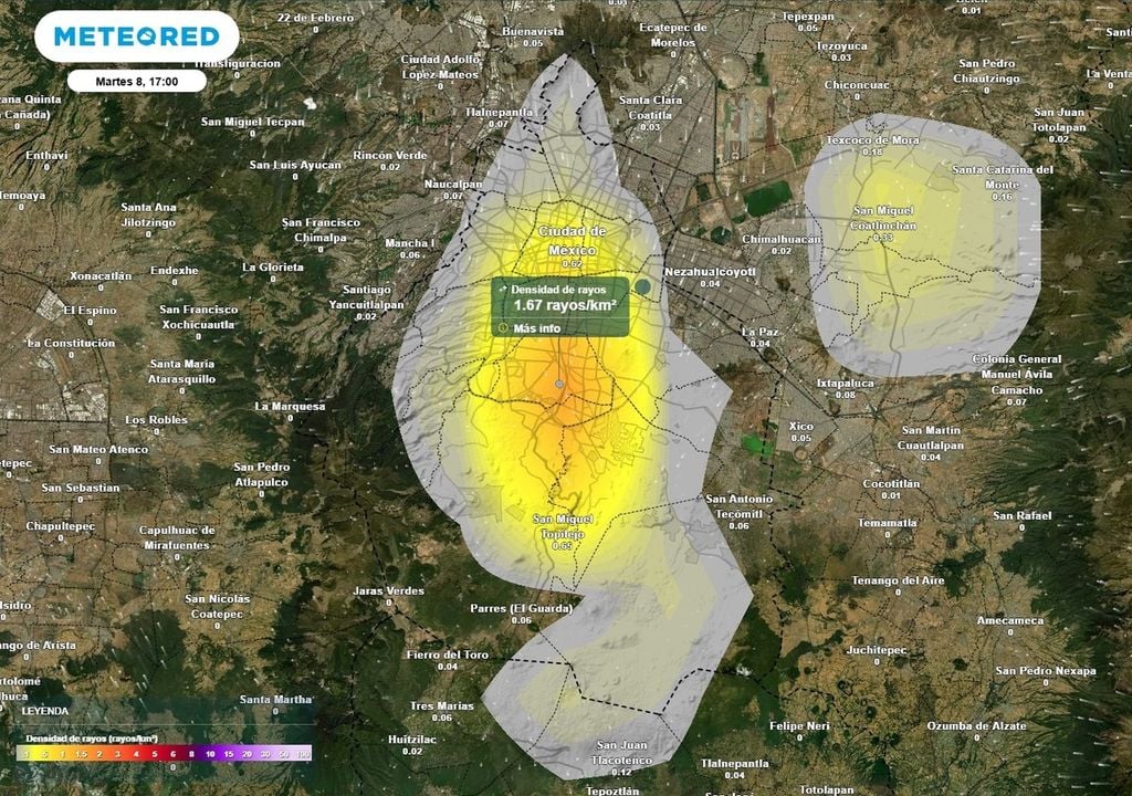 tormenta Este martes habrá tormentas aisladas en la ciudad. El horario más tormentoso será entre as 17:00 y 20:00 horas.