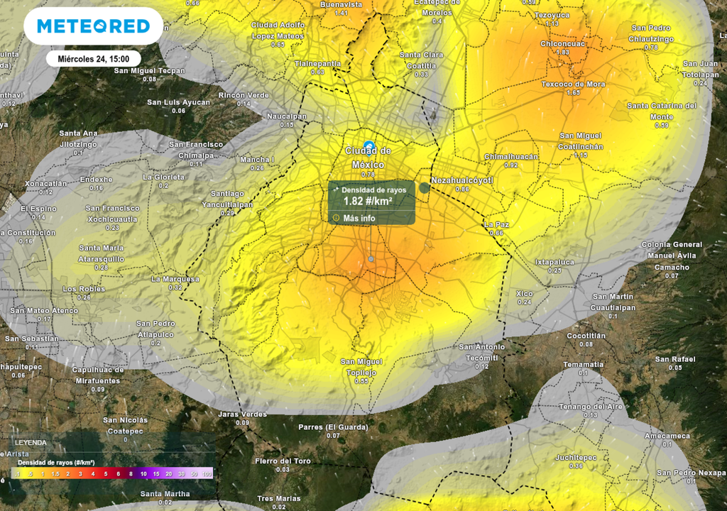 pronostico; CDMX; lluvias; el tiempo; alerta; precaucion Las lluvias estarán acompañadas por tormentas eléctricas que persistirán a lo largo de la tarde y primeras horas de la noche.