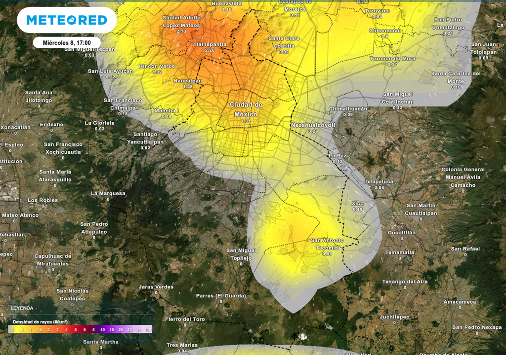 pronostico; riesgo; lluvias; vulnerabilidad; CDMX; el tiempo Ante la ocurrencia de tormentas eléctricas busque resguardo bajo techo y evite trasladarse.