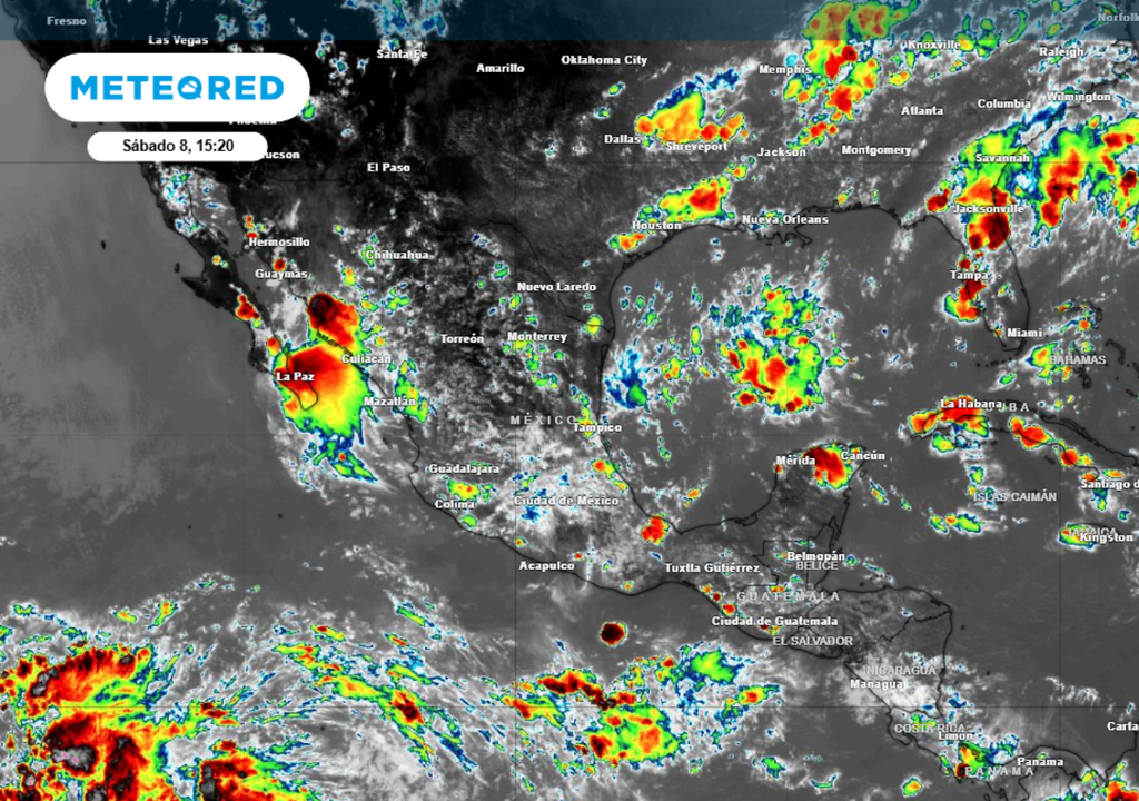 Pronóstico El monzón mexicano continúa muy activo al noroeste de México, generando lluvias importantes.