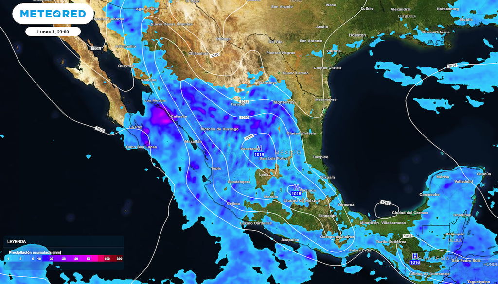 Los acumulados de lluvias más importantes serán al Occidente de México. Los acumulados de lluvias más importantes serán al Occidente de México.