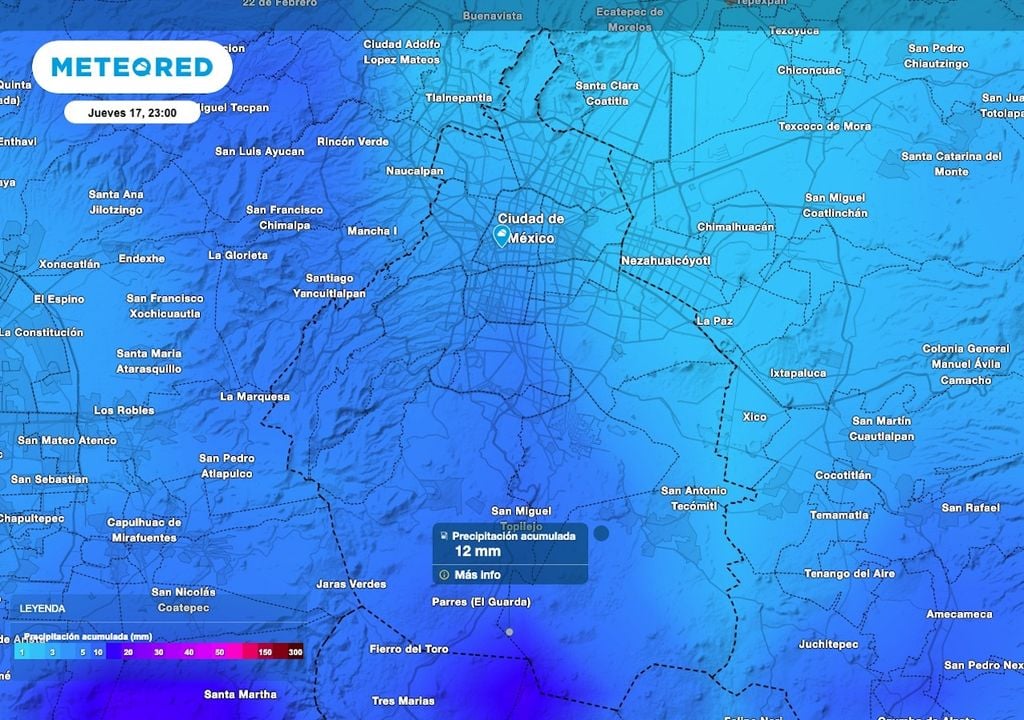 Los acumulados de lluvias más importantes serán al sur y en parte del suroeste de la Ciudad de México. Los acumulados de lluvias más importantes serán al sur y en parte del suroeste de la Ciudad de México.